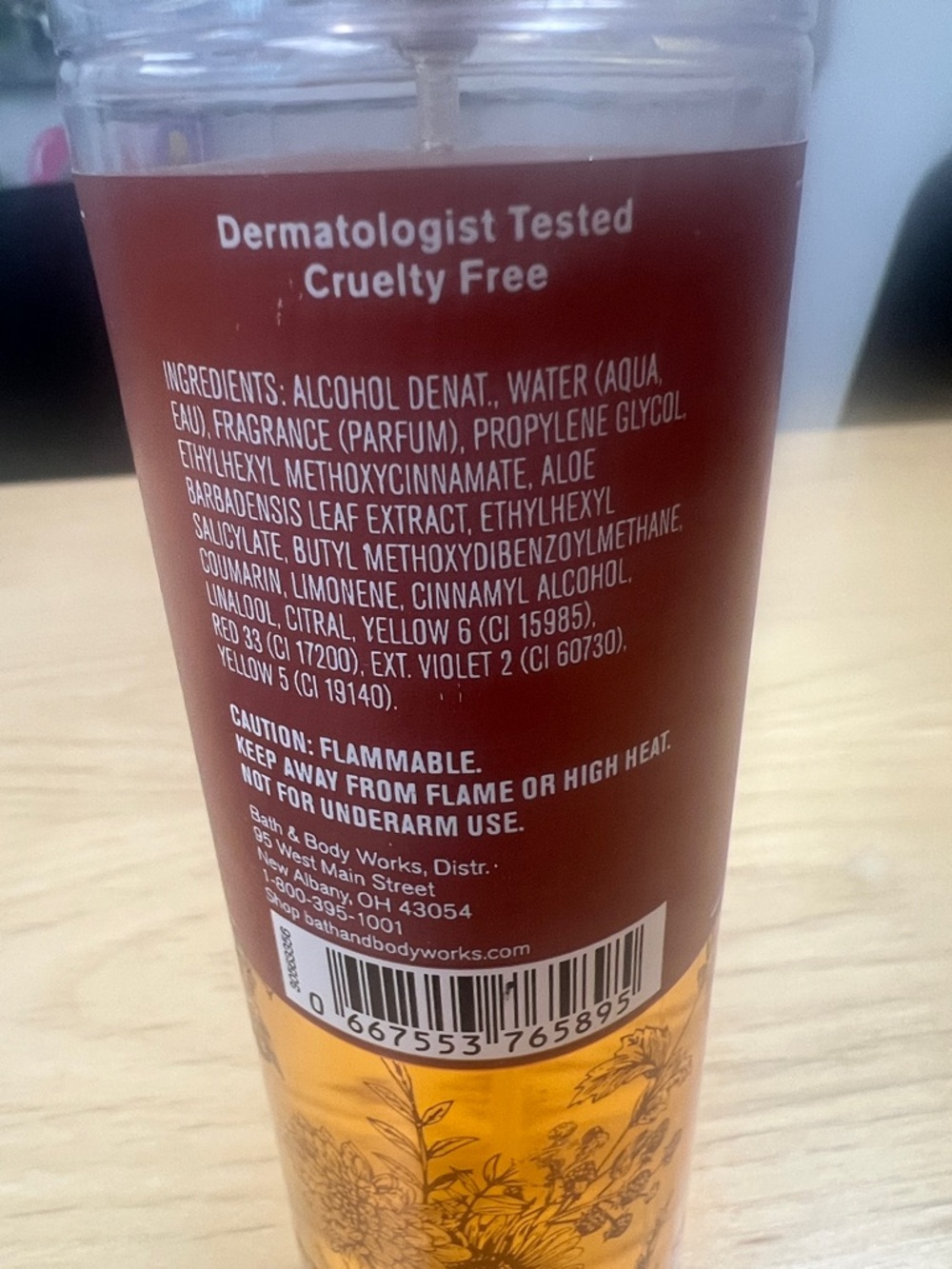 Bath & Body Works White Pumpkin & Chai Fine Fragrance Mist - Orange - Picture 2 of 3